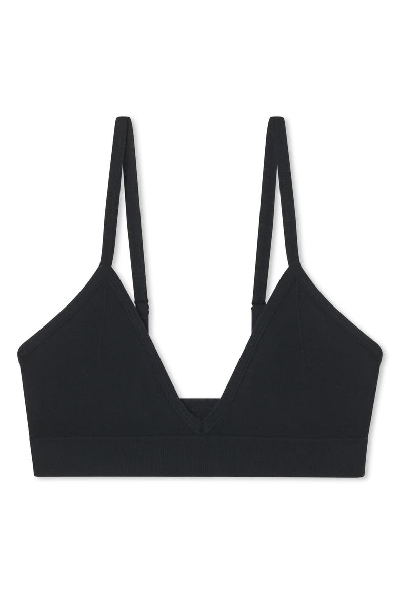 Lunya Seamless Bare Bralette, Alternate, color, Immersed Black