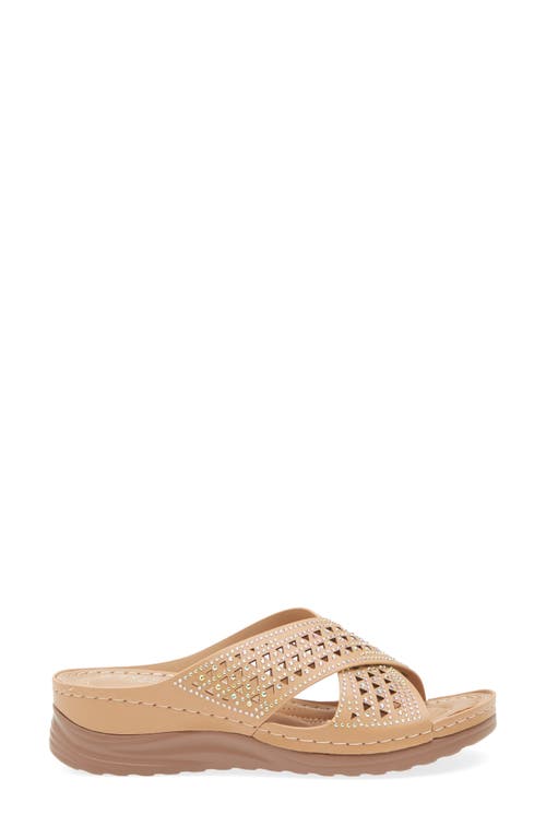 Shop Extreme By Eddie Marc Rhinestone Crisscross Wedge Sandal