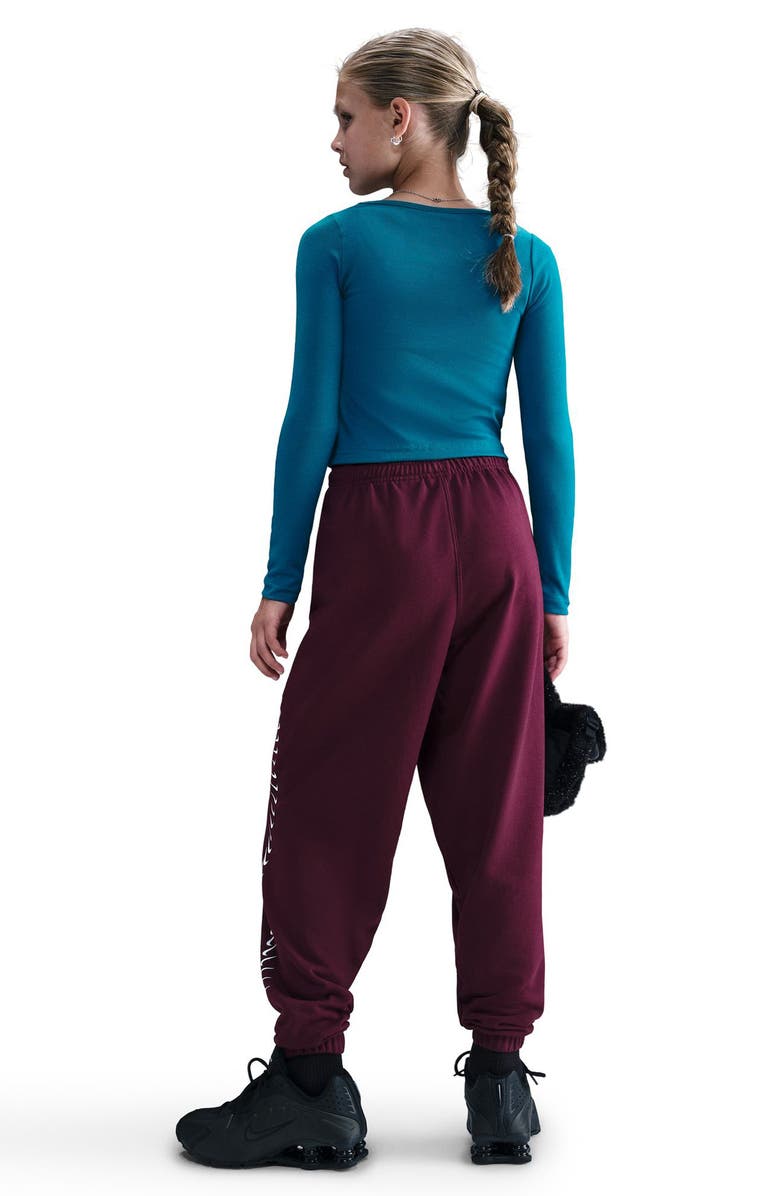 Nike Kids' Square Neck Crop Top, Alternate, color, Green Abyss/ White