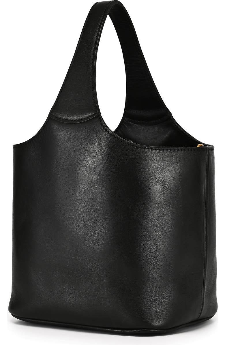 OLD TREND Napa Genuine Leather Relaxed Handcrafted Basket Bag, Alternate, color, Black