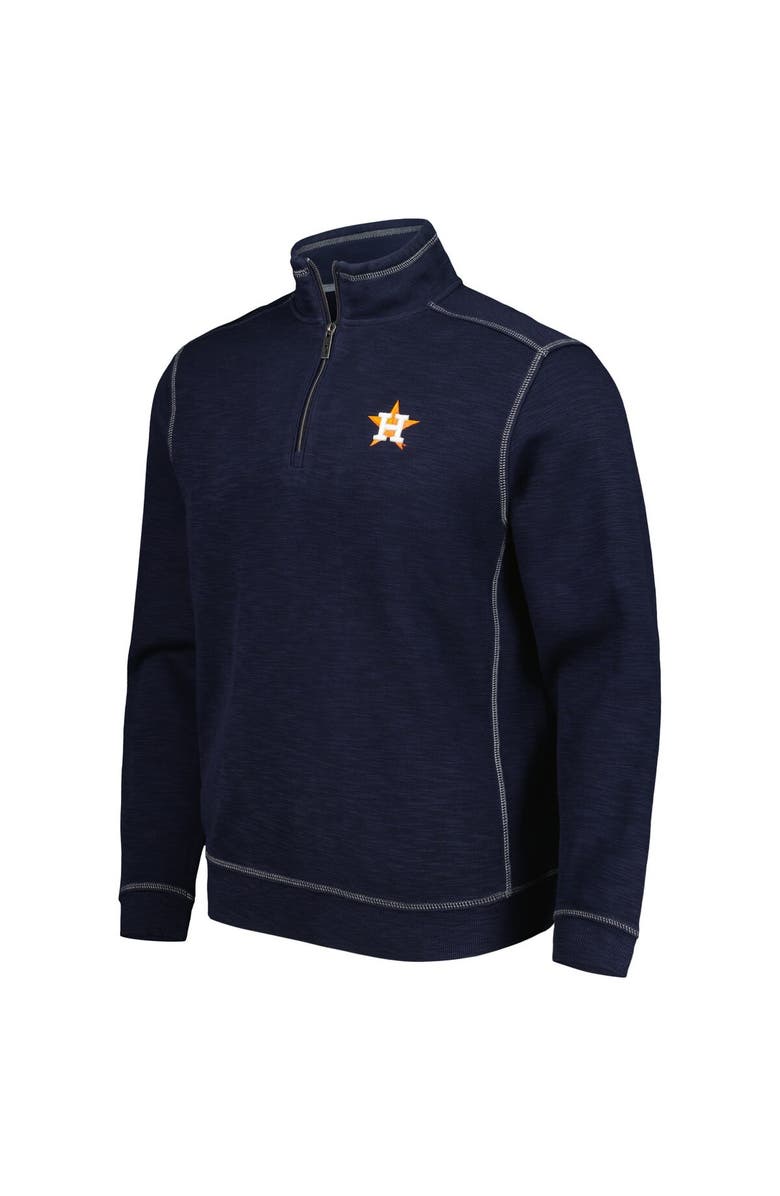 Tommy Bahama Men's Tommy Bahama Blue Houston Astros Tobago Bay Tri-Blend Quarter-Zip Sweatshirt, Alternate, color, 