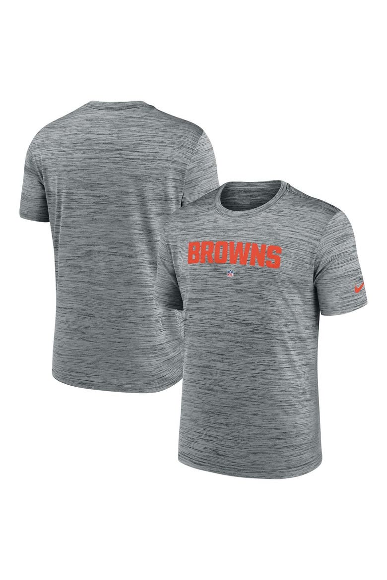 Men's Nike Gray Cleveland Browns Velocity Performance T-Shirt, Main, color, Gray