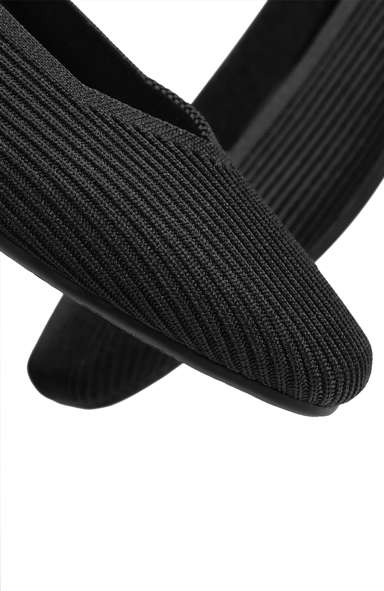 VIVAIA Square-Toe V-Cut Flats, Alternate, color, Black