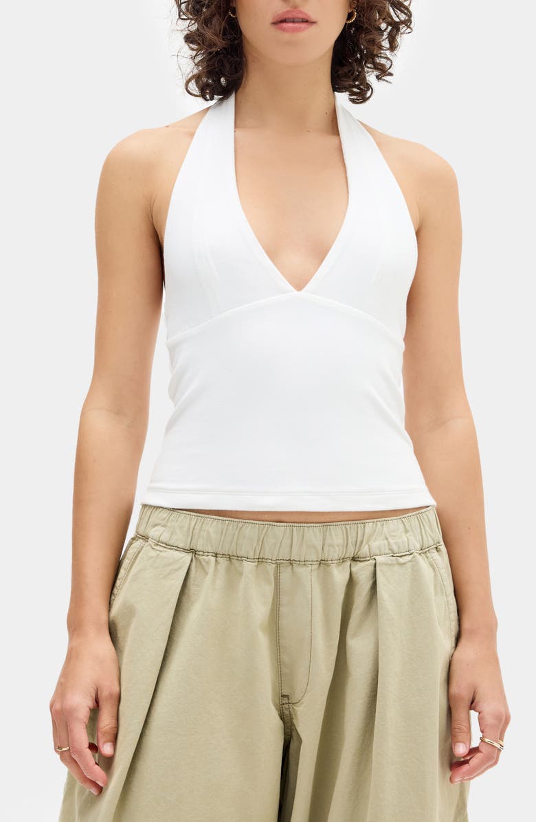 BDG Urban Outfitters Jersey Halter Top, Main, color,