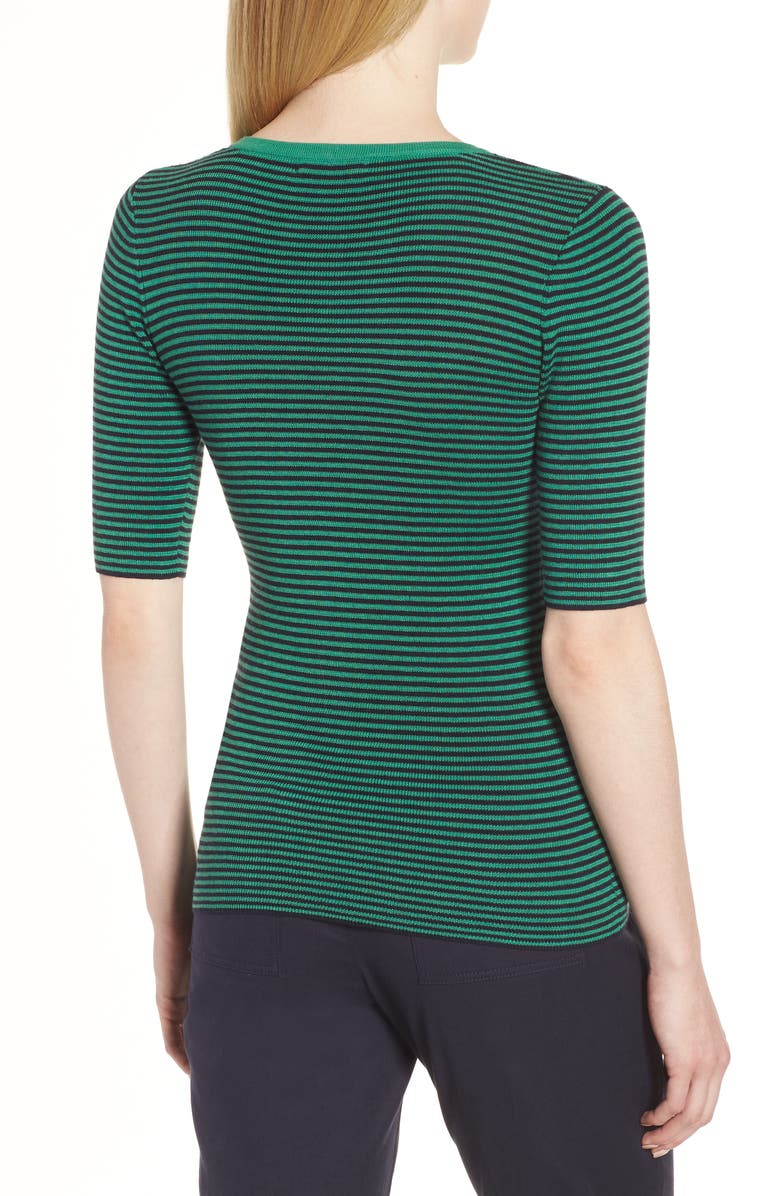 Nordstrom Signature Stripe Crewneck Sweater, Alternate, color, 