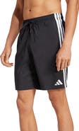 adidas 3-Stripes 8-Inch Swim Shorts
