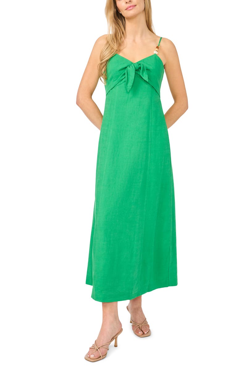 CeCe Bead Strap Maxi Dress, Main, color, Vibrant Kelly