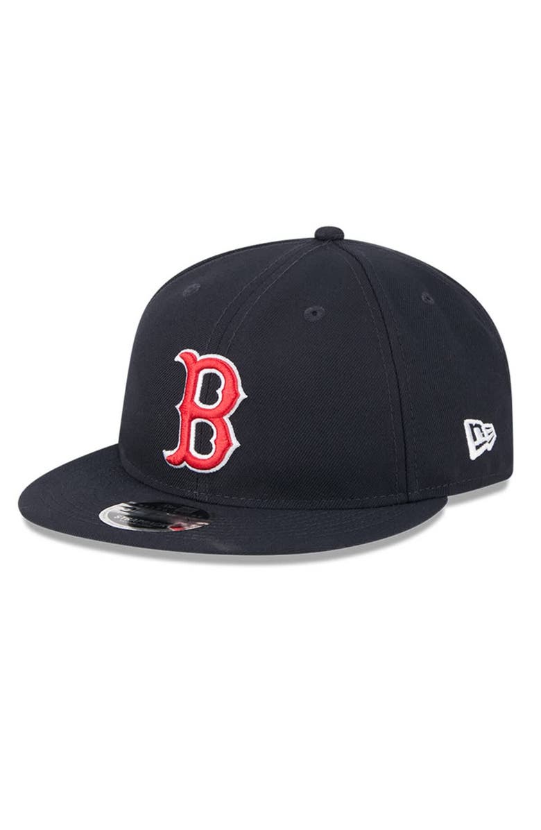 New Era Men's New Era Navy Boston Red Sox Baseball Hall of Fame Retro Crown 9FIFTY Adjustable Hat, Alternate, color, Navy