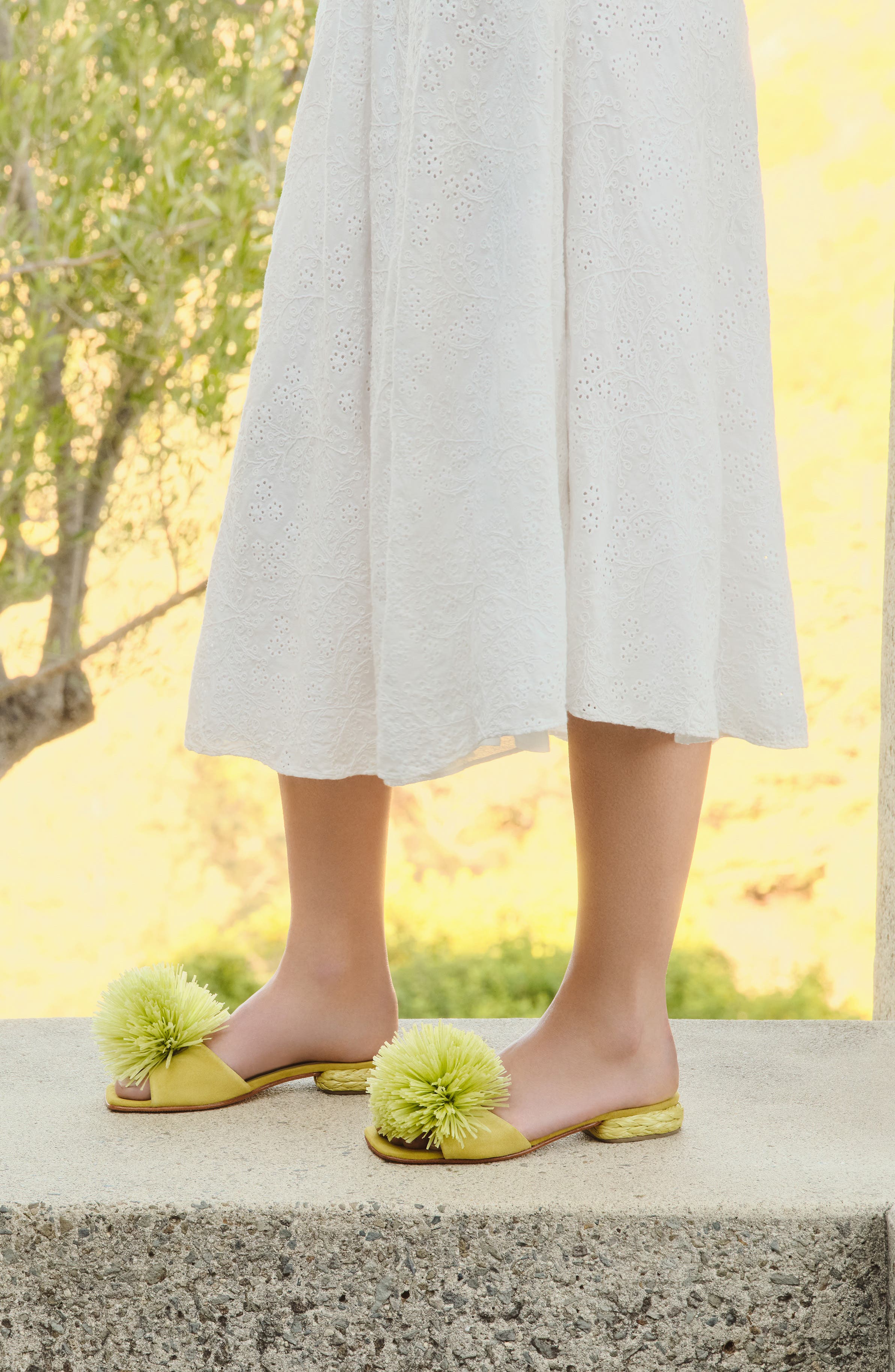 André Assous Rayni Slide Sandal, Alternate, color, Pistachio