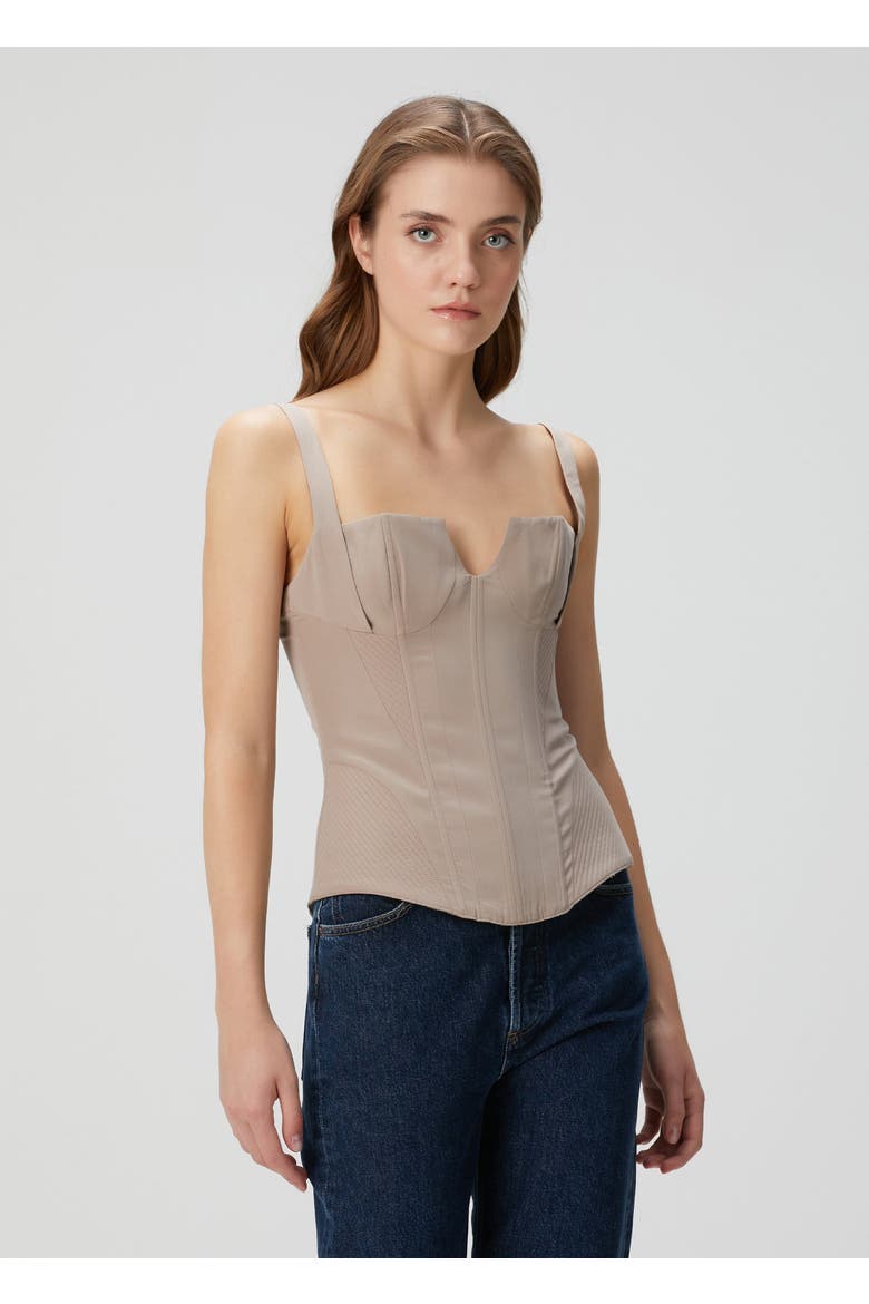 Corset Top, Alternate, color, BEIGE