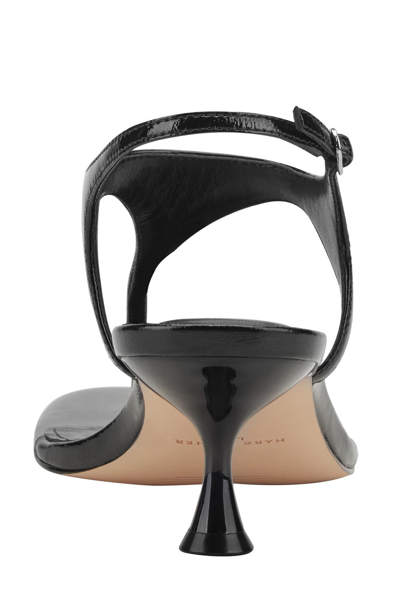 Marc Fisher LTD Pelysa Ankle Strap Sandal, Alternate, color, Black