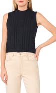 Parker Cable Mock Neck Sweater Vest