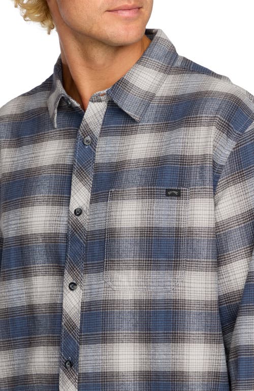 Billabong Coastline Cotton Flannel Button-up Shirt In Multi