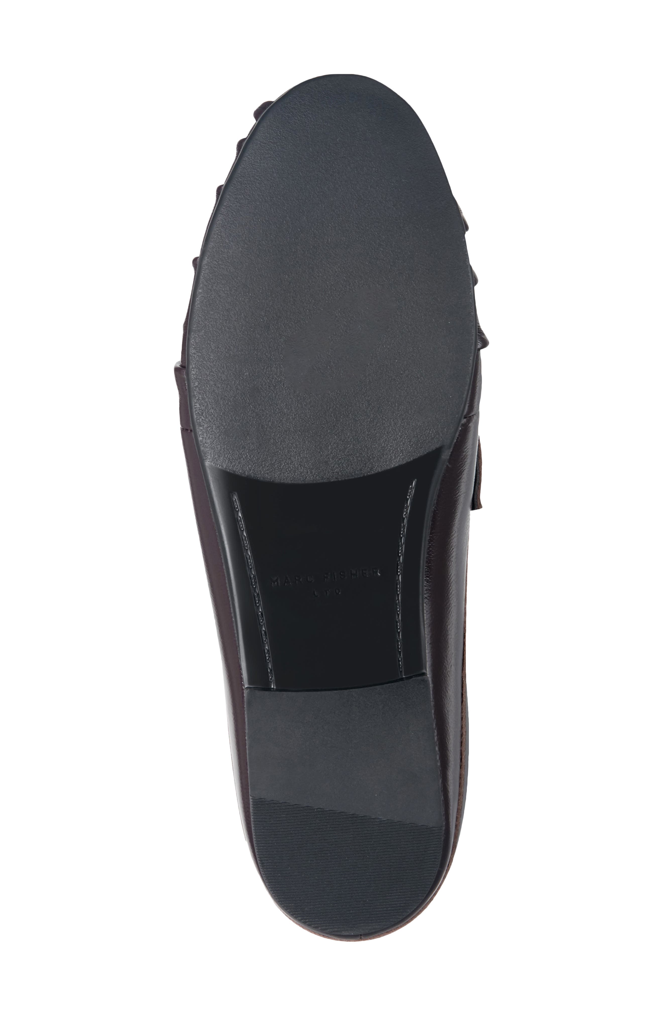 Jaynie Almond Toe Loafer Mule, Alternate, color, DARK RED
