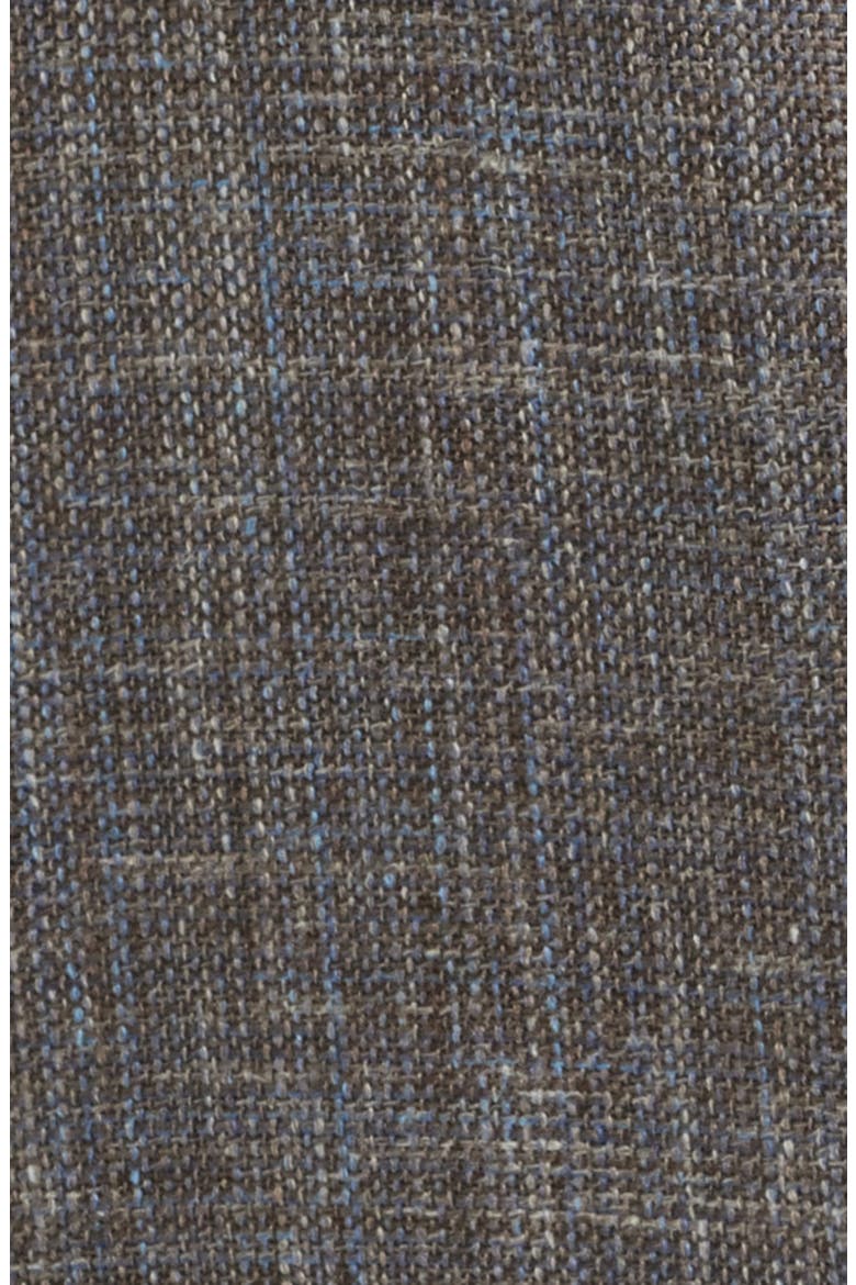 Midland Contemporary Fit Slub Wool & Silk Blend Mélange Sport Coat, Alternate, color, BROWN