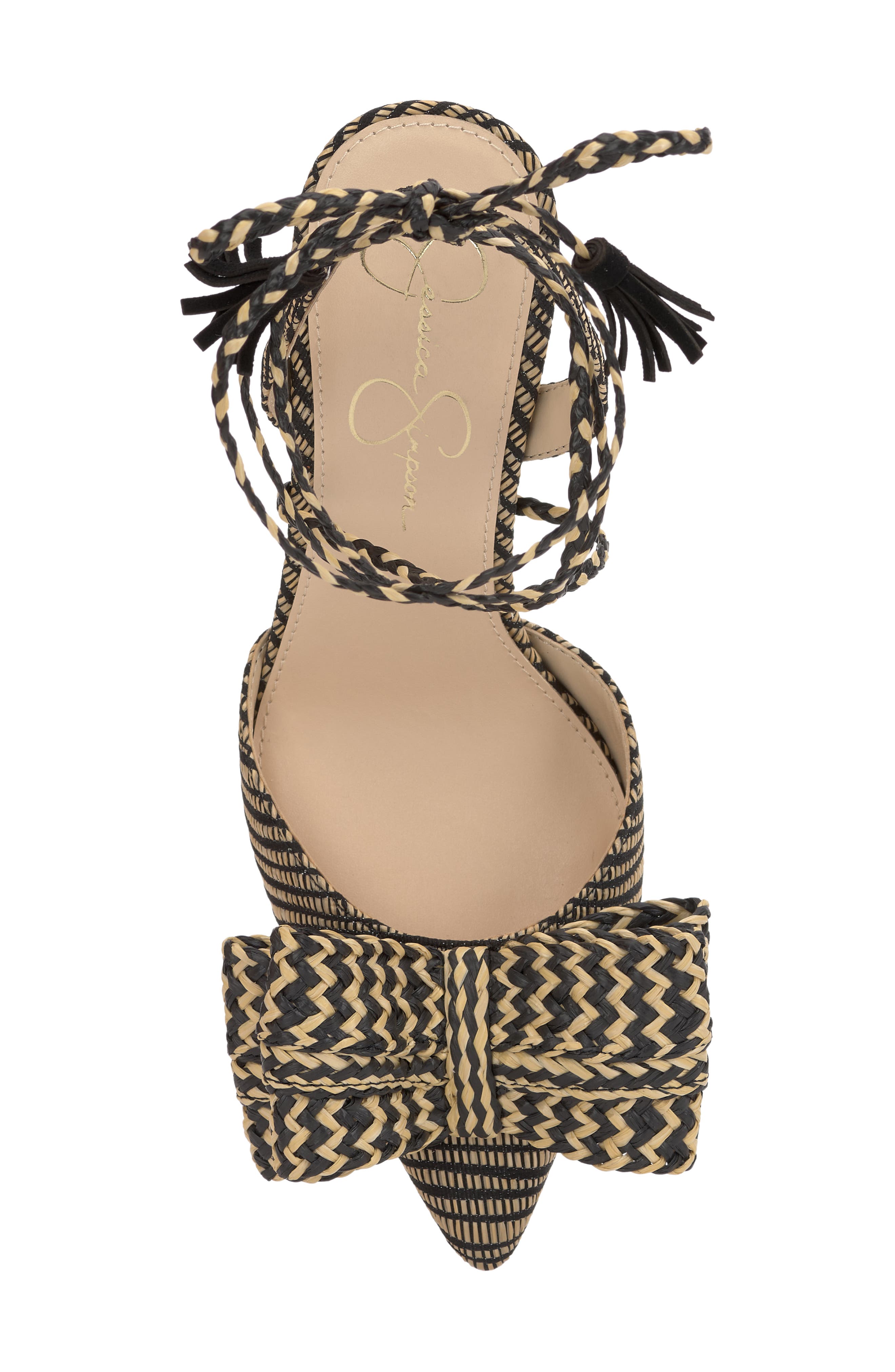 Jessica Simpson Hirlia Pointed Toe Ankle Tie Pump, Alternate, color, 