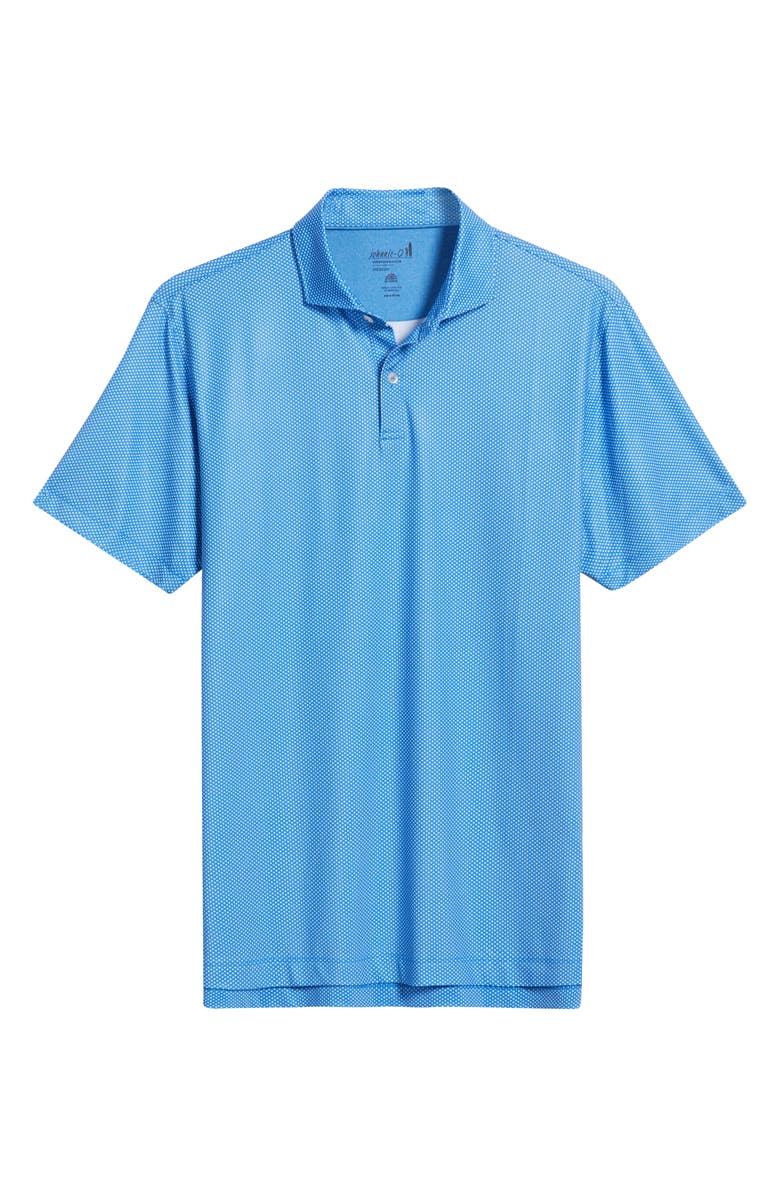 johnnie-O Teo Microprint PREP-FORMANCE Golf Polo, Alternate, color, Palisades Blue