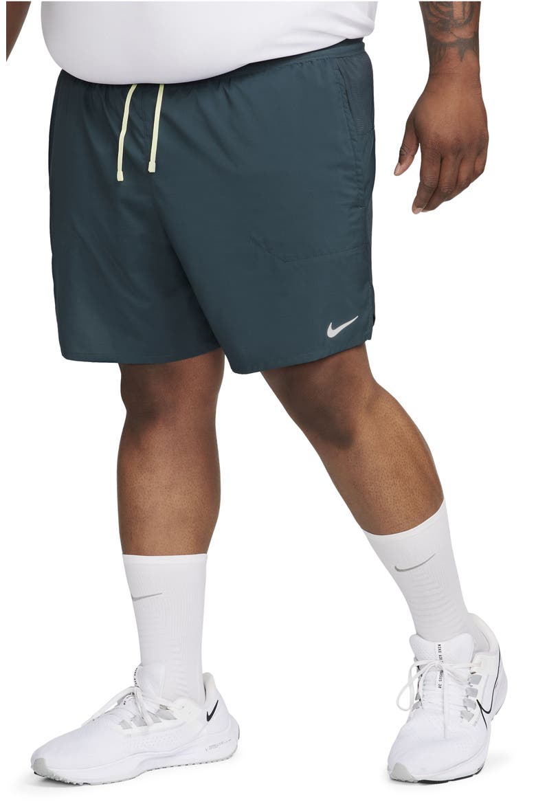 Dri-FIT Stride 2-in-1 Running Shorts, Main, color, DEEP JUNGLE/ BLACK/ GREEN