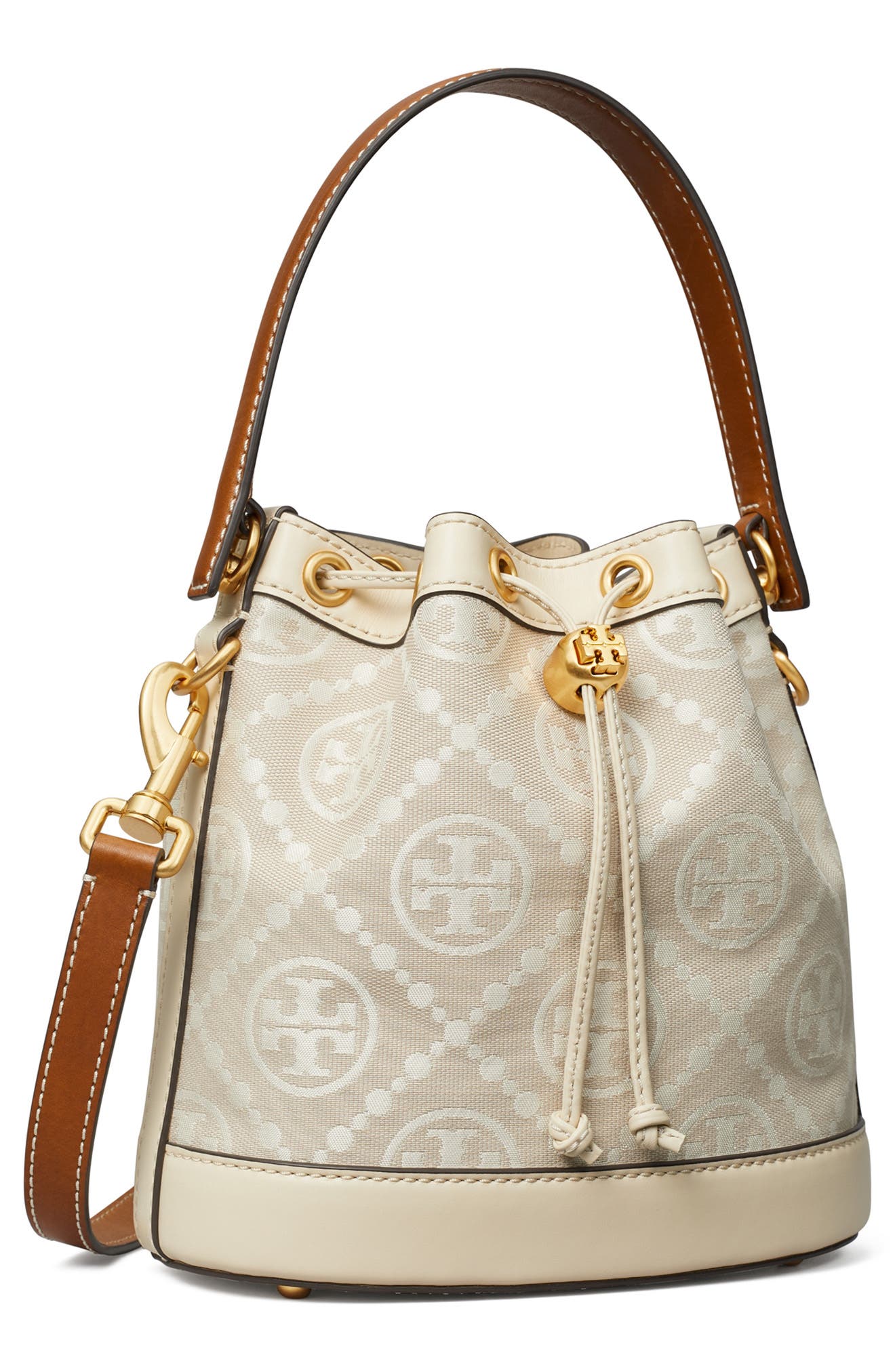 Tory Burch T Monogram Bucket Bag, Alternate, color, 