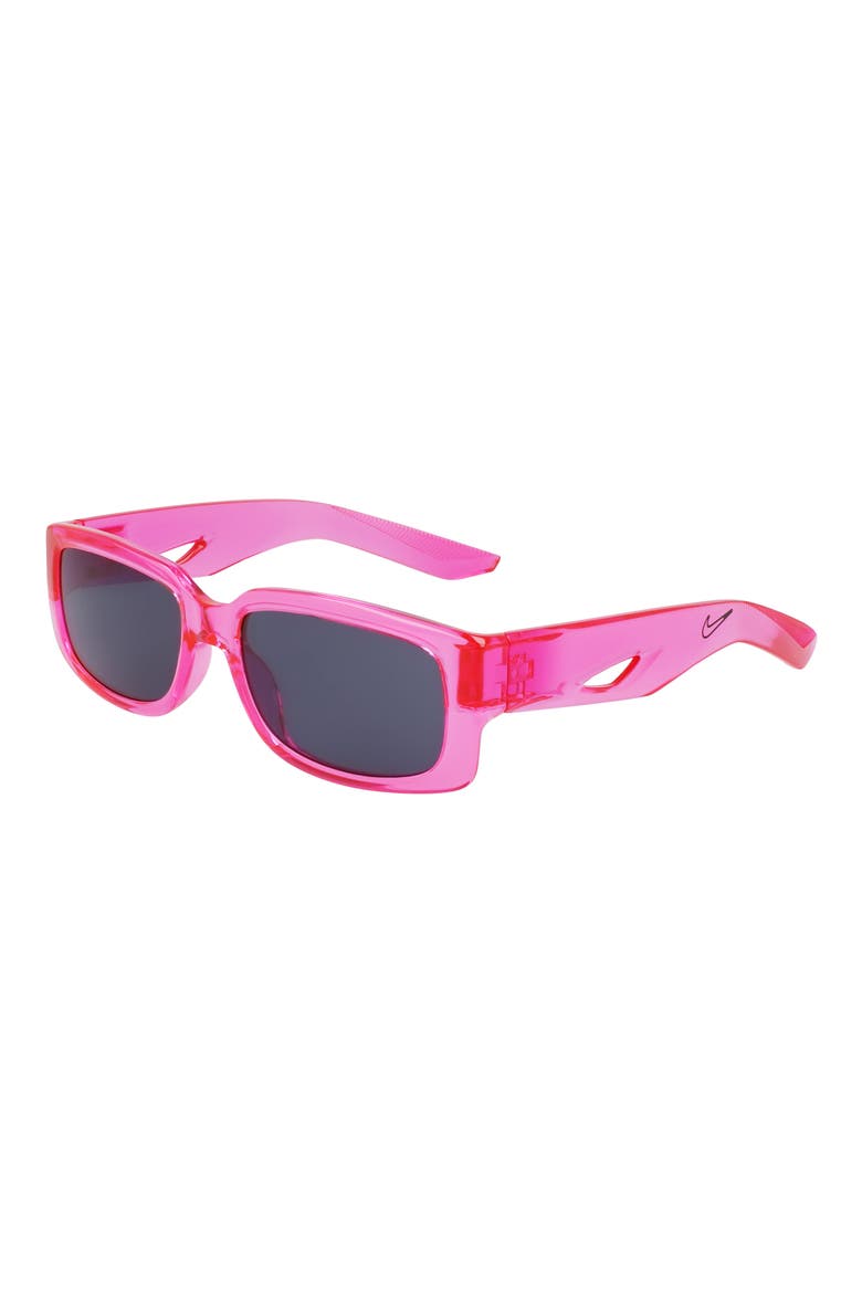 Variant I 56mm Rectangle Sunglasses, Alternate, color, LASER FUCHSIA / GREY