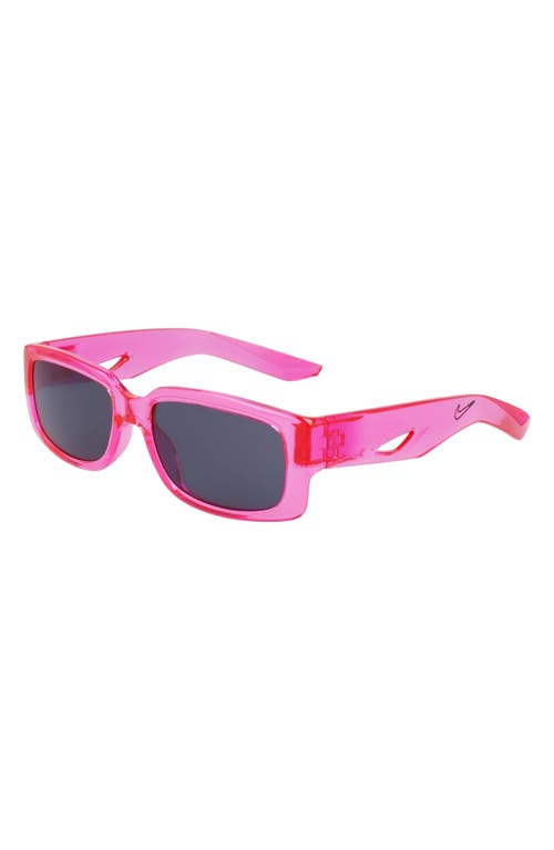 Nike Variant I 56mm Rectangle Sunglasses In Pink