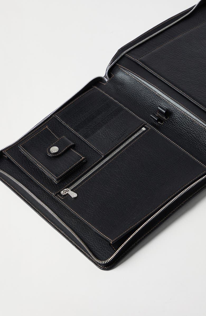 Brunello Cucinelli Calfskin portfolio, Alternate, color,