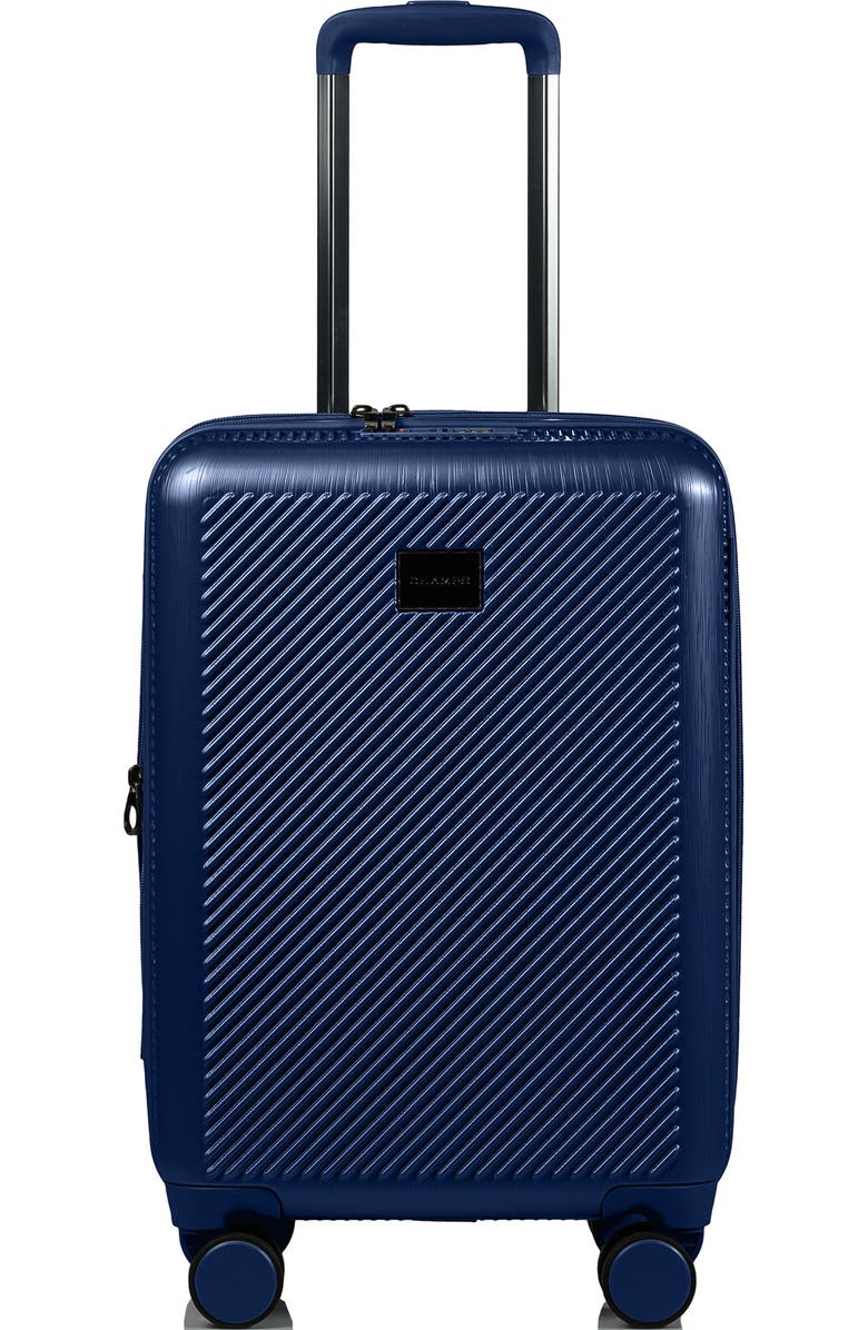 CHAMPS Iconic II Carry-On Hardside Suitcase, Main, color, Navy