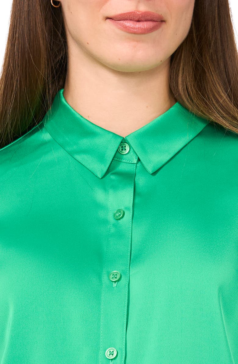 Halogen<sup>®</sup> Satin Button-Up Shirt, Alternate, color, 