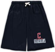 PROFILE Men's Navy Cleveland Guardians Big & Tall French Terry Shorts
