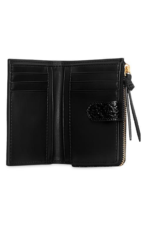 Rebecca Minkoff Slim Megan Leather Bifold Wallet In Black