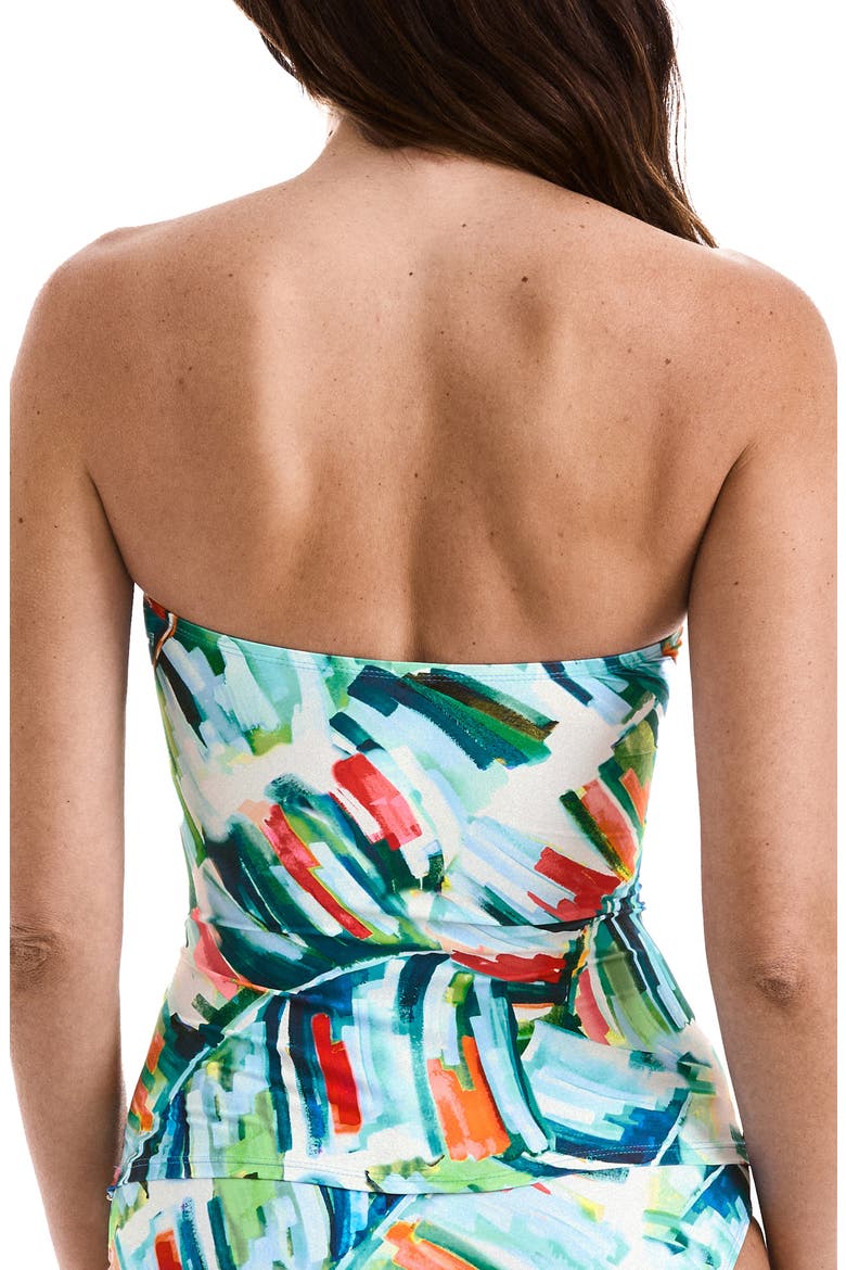 Aria Bandini Strapless Tankini Top, Alternate, color, STRIPE
