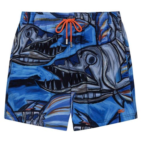 4.25" Le Club Eco-Friendly 4 Way Stretch Men's Swim Trunks