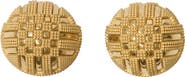 Burberry Check Granulation Sphere Earrings