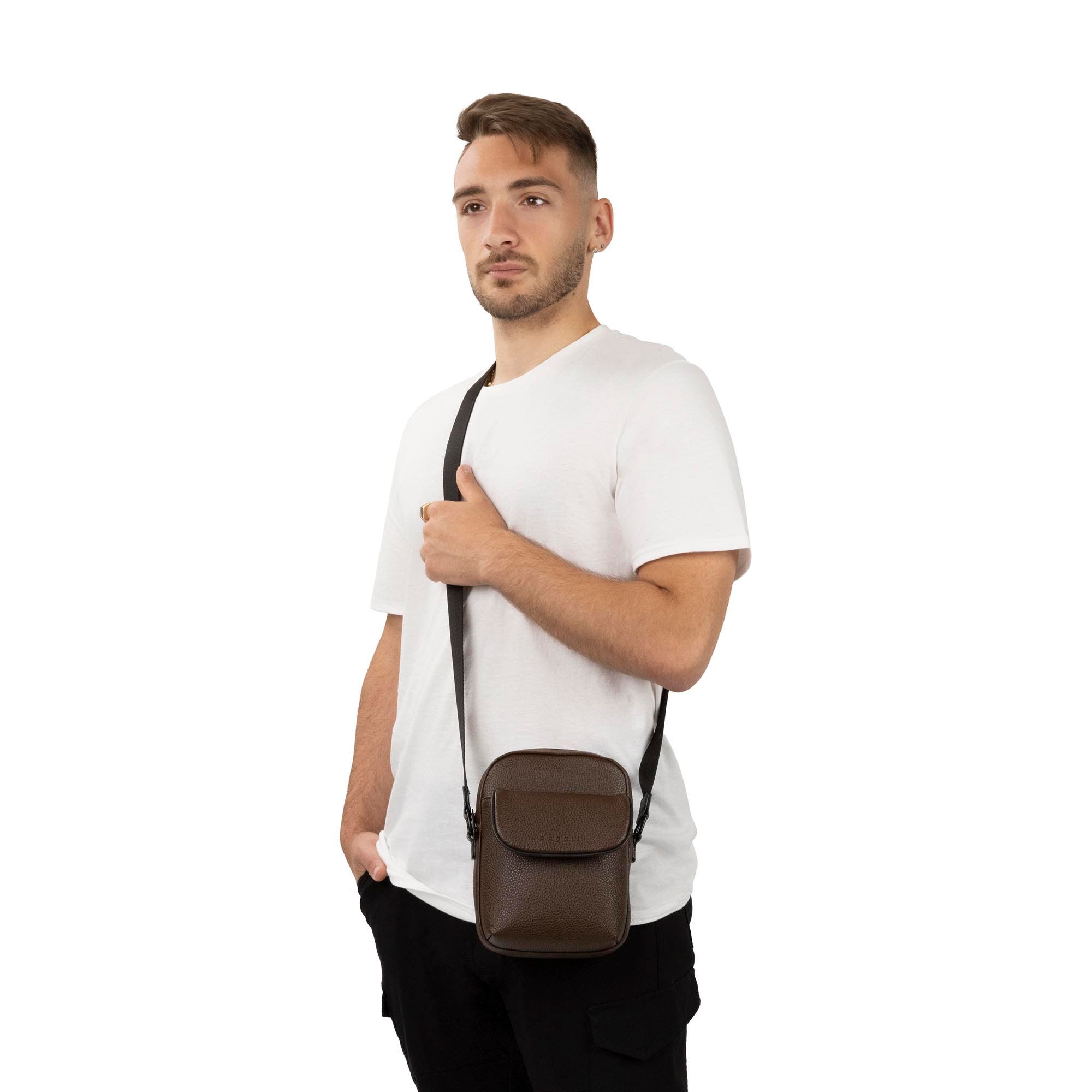 bugatti Central Crossbody, Alternate, color, Brown