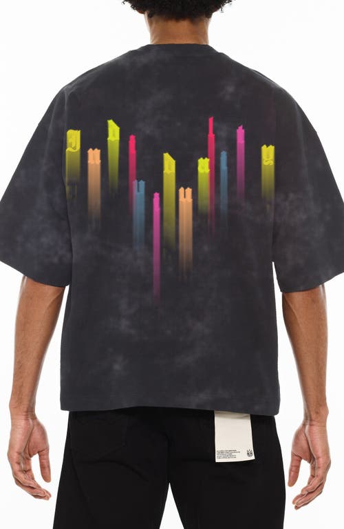Cult Of Individuality Oversize Graphic T-shirt In Gray