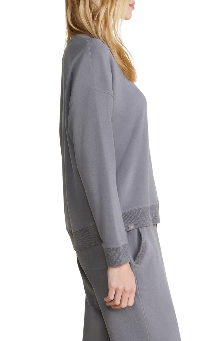 Barefoot Dreams<sup>®</sup> Malibu Collection<sup>®</sup> Brushed Fleece Sweatshirt, Alternate, color, 