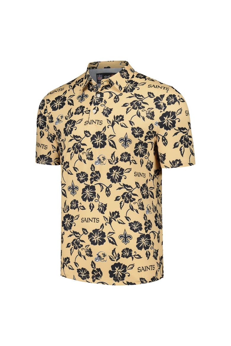 Men's Reyn Spooner Gold New Orleans Saints Pua Performance Polo, Alternate, color, Gold