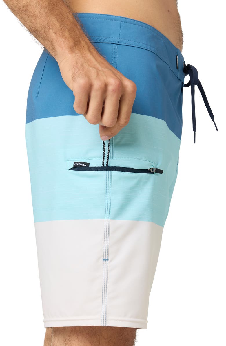 O'Neill Hyperfreak Heat Block Swim Trunks, Alternate, color, Pastel Turquoise