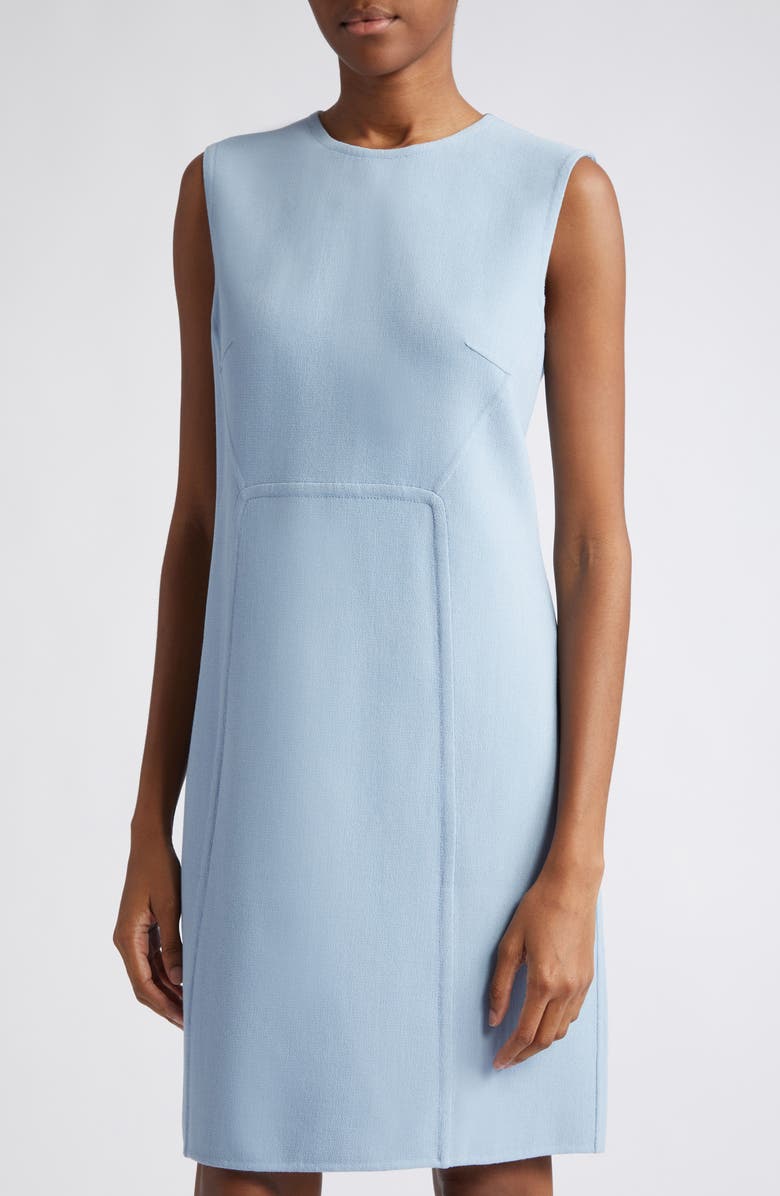 Michael Kors Collection Stretch Wool Blend Crepe Shift Dress, Alternate, color, 