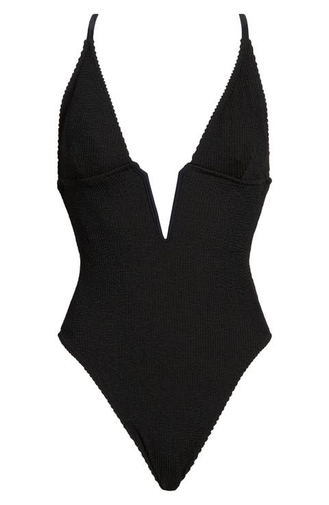 Always Fits Plunge One-Piece Swimsuit (Regular & Plus)