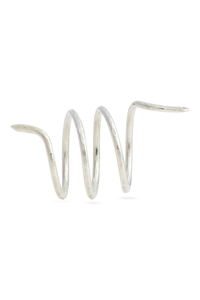 Snake Wrap Ring, Alternate, color, STERLING SILVER