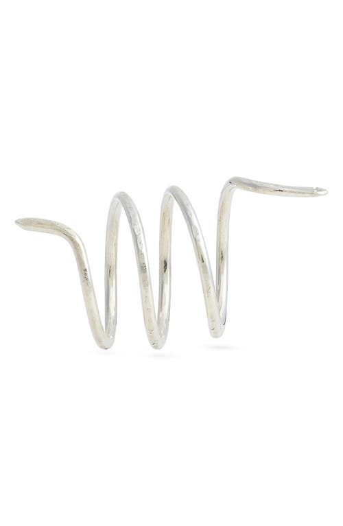 Nashelle Snake Wrap Ring In Silver