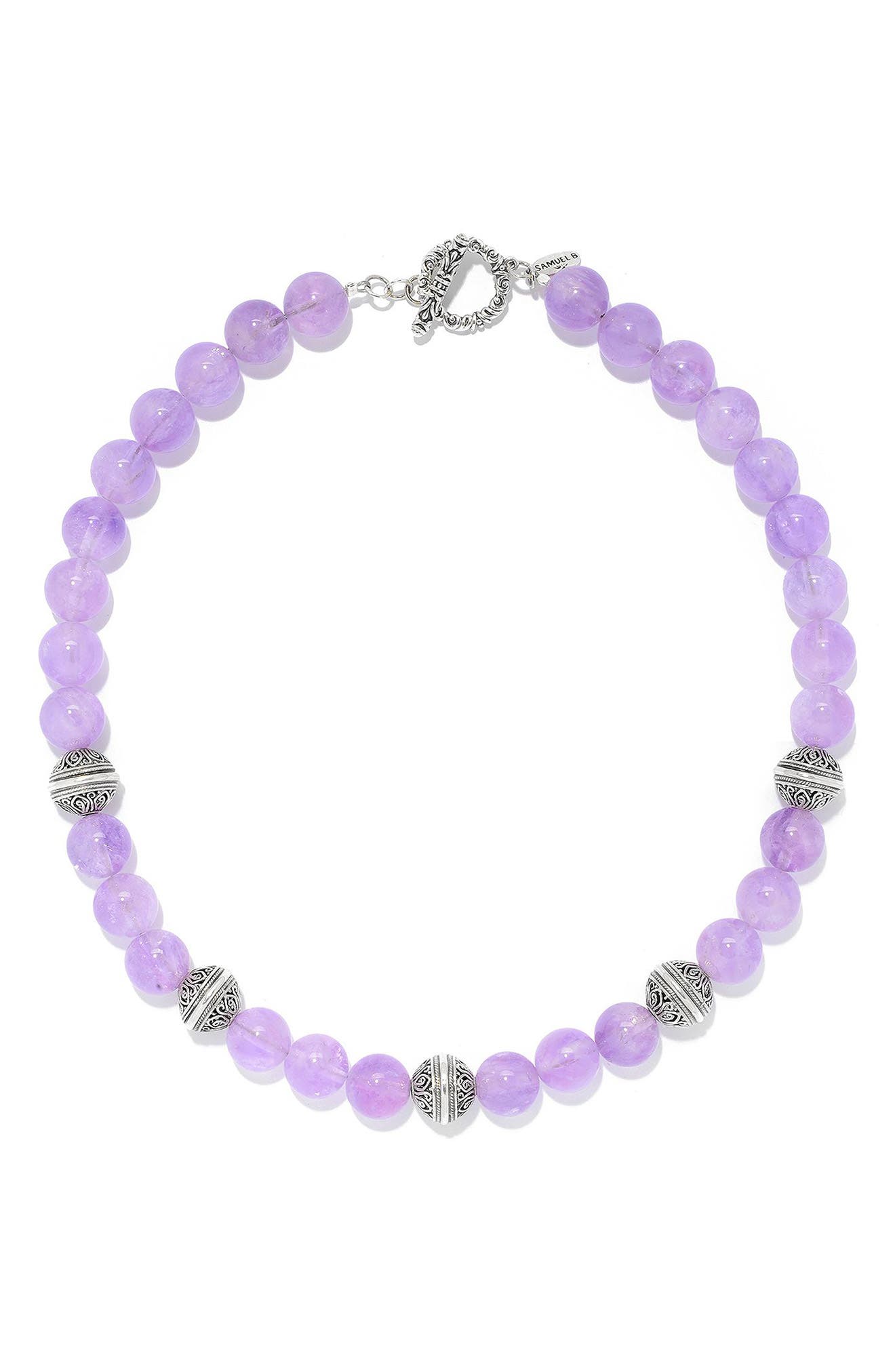 Beaded Stone Necklace