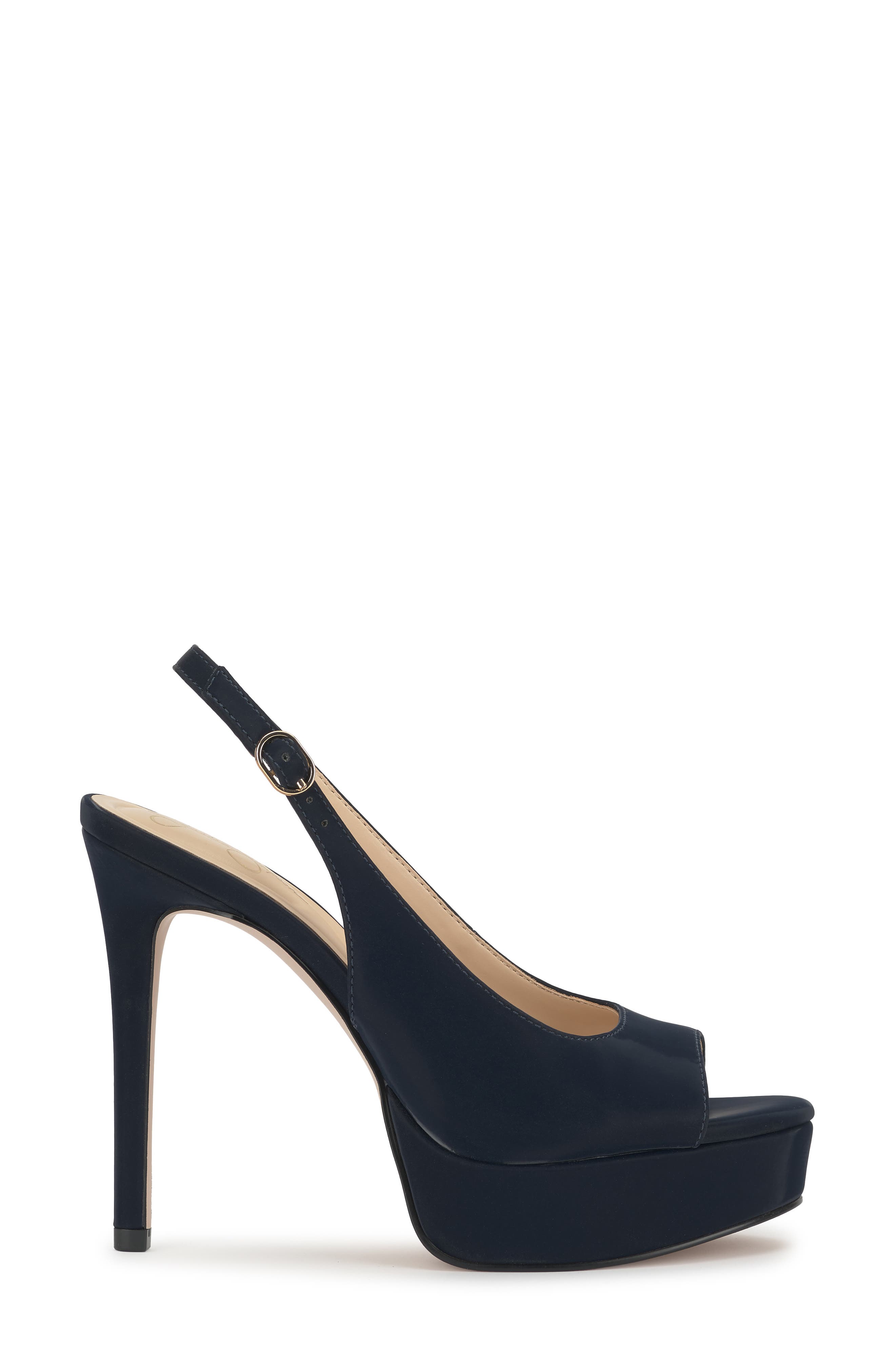 Sibilla Slingback Platform Sandal, Alternate, color, DARK NIGHT