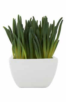 GINGER BIRCH STUDIO Green Faux Foliage Artificial Potted Plant