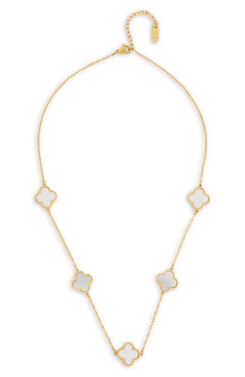 Clover Station Charm Necklace