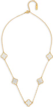 SAACHI Clover Station Charm Necklace