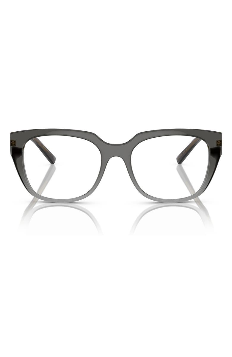 Dolce&Gabbana 53mm Square Optical Glasses, Main, color, Gradient Black / Demo Lens