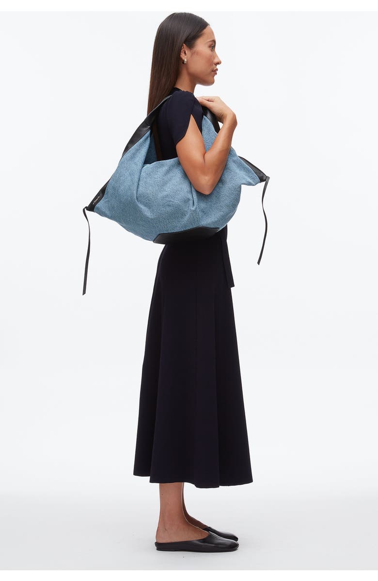 3.1 Phillip Lim Denim Luna Medium Bag, Alternate, color, Indigo