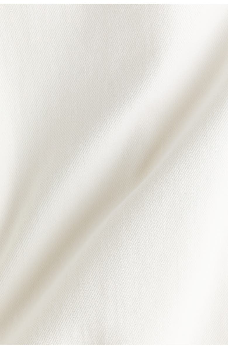 H&M Denim Barrel Trousers, Alternate, color, Ivory